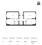 Планировка 3-комнатной квартиры, 89,1 м2