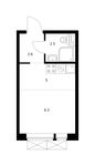 Планировка квартиры студии, 19,4 м2