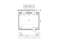 Планировка 1-комнатной квартиры, 39,3 м2