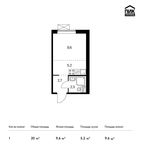 Планировка квартиры студии, 20 м2