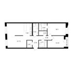 Планировка 3-комнатной квартиры, 110,08 м2