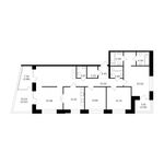Планировка 4-комнатной квартиры, 144,46 м2