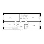 Планировка 3-комнатной квартиры, 109,3 м2