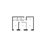 Планировка 3-комнатной квартиры, 83,02 м2