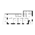 Планировка 4-комнатной квартиры, 144,47 м2
