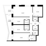 Планировка 4-комнатной квартиры, 151,49 м2