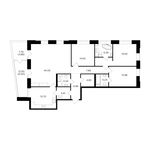 Планировка 4-комнатной квартиры, 158,78 м2