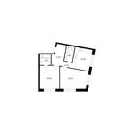 Планировка 2-комнатной квартиры, 76,26 м2