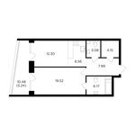 Планировка 2-комнатной квартиры, 64,91 м2