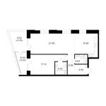 Планировка 2-комнатной квартиры, 85,99 м2