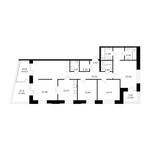 Планировка 4-комнатной квартиры, 144,64 м2
