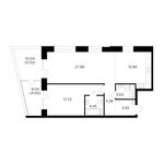 Планировка 2-комнатной квартиры, 87,05 м2