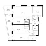 Планировка 4-комнатной квартиры, 152,32 м2