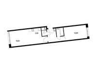 Планировка 2-комнатной квартиры, 50,1 м2
