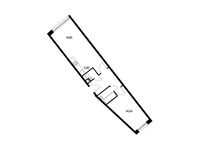 Планировка 2-комнатной квартиры, 51,7 м2