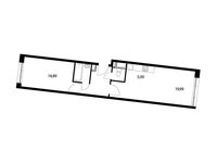 Планировка 2-комнатной квартиры, 52,4 м2