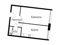 Планировка 2-комнатной квартиры, 57,9 м2