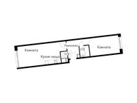 Планировка 2-комнатной квартиры, 50,4 м2