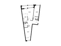 Планировка 3-комнатной квартиры, 86,5 м2