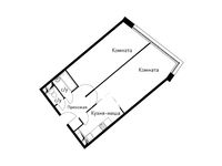 Планировка 2-комнатной квартиры, 58,2 м2