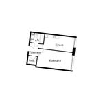 Планировка 1-комнатной квартиры, 46,1 м2