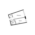 Планировка 1-комнатной квартиры, 46 м2