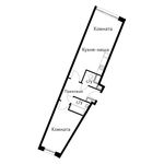 Планировка 2-комнатной квартиры, 51,7 м2