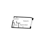 Планировка квартиры студии, 29,9 м2