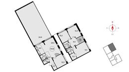 Планировка 5-комнатной квартиры, 137,8 м2