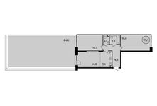 Планировка 2-комнатной квартиры, 95,1 м2