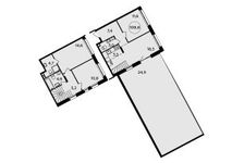 Планировка 3-комнатной квартиры, 108,8 м2