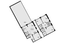 Планировка 4-комнатной квартиры, 137,8 м2