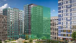 Планировка 4-комнатной квартиры, 98,5 м2