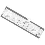Планировка 1-комнатной квартиры, 50,9 м2