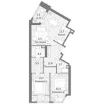 Планировка 3-комнатной квартиры, 87,6 м2