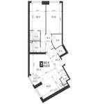 Планировка 3-комнатной квартиры, 113 м2