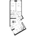 Планировка 3-комнатной квартиры, 113 м2