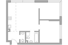 Планировка 3-комнатной квартиры, 60,3 м2