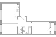 Планировка 3-комнатной квартиры, 65,9 м2