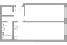 Планировка 2-комнатной квартиры, 55,1 м2