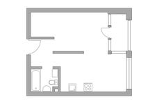 Планировка 1-комнатной квартиры, 35,9 м2