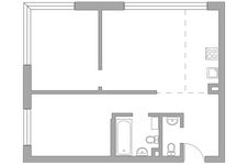 Планировка 3-комнатной квартиры, 64,5 м2