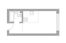 Планировка квартиры студии, 30,2 м2