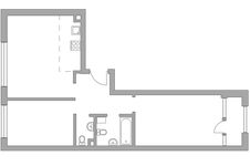 Планировка 3-комнатной квартиры, 63,4 м2