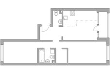 Планировка 3-комнатной квартиры, 70,2 м2