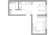 Планировка 2-комнатной квартиры, 35,9 м2
