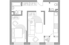 Планировка 2-комнатной квартиры, 66,2 м2