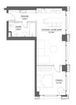 Планировка 2-комнатной квартиры, 48,19 м2