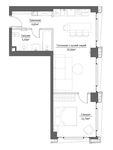 Планировка 2-комнатной квартиры, 48,34 м2