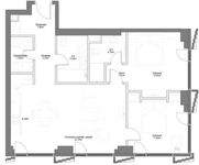 Планировка 3-комнатной квартиры, 73,53 м2